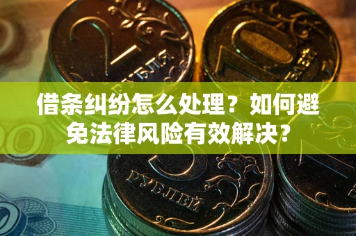 北京借条纠纷怎么处理？如何避免法律风险有效解决？