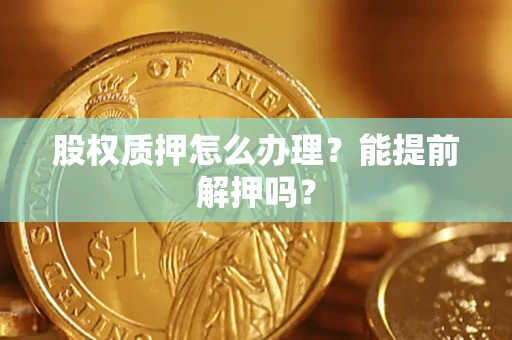 北京股权质押怎么办理？能提前解押吗？